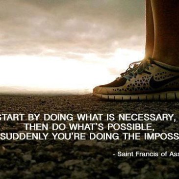 the impossible, one step at a time