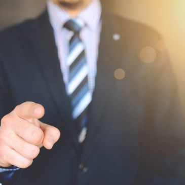 Business man success in job